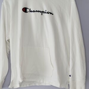 Champion White Hoodie